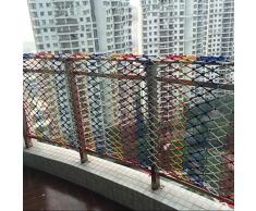 AAQQW Schutznetz Farbnetz, Balkontreppe Anti-Fall-Netz Kinderschutznetz Zierzaun Gartennetz Decke Wandbehang Netz Nylonnetz Hängebrücke Seil Dicke 0,6 cm (Size : 1 * 4m)