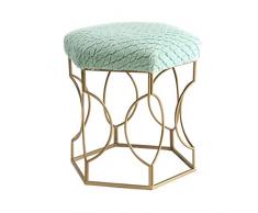 Teng Peng Stuhl mode modernen minimalistischen schmiedeeisen dressing hocker stuhl hause wein pad stuhl hocker erwachsenen hocker stuhl geeignet for restaurant hotel wohnzimmer, 3 farben zur auswahl H