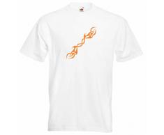 Black Dragon - T-Shirt Herren Weiss feuerlanze XXL