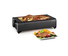 Klarstein Infragrill Elektrogrill - 1500W, IR Taste Experience, raucharm, schnelles Aufheizen, stufenlos regelbar, herausnehmbare Fettauffangschale, Grillrost aus Edelstahl, schwarz