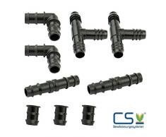 9-teiliges Verbindungs- Set für Perlschlauch Startup 1/2 Zoll