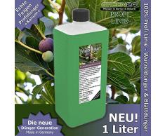 GREEN24 Feigen-Dünger flüssig XL 1 Liter | Ficus carica, Echte Feige, Pflanzen in Beet und Kübel düngen | NPK Voll-Dünger flüssig