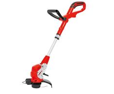 Grizzly Elektro-Rasentrimmer 450 Watt, Fadennachstellung durch Tippautomatik, 6-Fach winkelverstellbarer Schneidkopf, Alu-Teleskopstiel stufenlos verstellbar