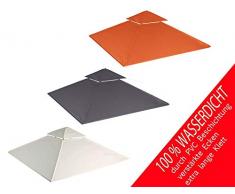 habeig Ersatzdach 340g/m² SPITZ Dach EXTRA STARK PVC Beschichtung Pavillondach Wasserdicht Pavillon ca 3x3m NEU (Beige #51)