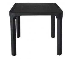 Tisch Ole quadratisch Rattan anthrazit 80 x 80 cm Möbel Bar Garten Grand Soleil 966016