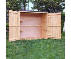 Wiltec Gartenhaus Doppeltür Gerätehaus Geräteschuppen Gartenschrank Geräteschrank