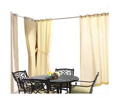 Commonwealth Pavillon massiv Tülle Panel – Natur – 127 cm breit x 274,3 cm lang