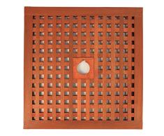 DELSCHEN Abdeckung für Sonnenschirmständer Sonnenschirmständer-Abdeckung Abdeckhaube aus Tatami 600 x 600 mm Verschiedene Lochdurchmesser – Art. 810-823-39