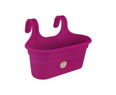 Elho Green Basics Easy Hanger Large - Übertopf - Kirsche - Draußen & Balkon - L 36.2 x W 26.2 x H 25.7 cm