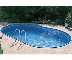 Ovalpool Einbau Komplettset 150 cm Tiefe (SW:0,8 IH:0,6) 800 x 420 x 150 cm