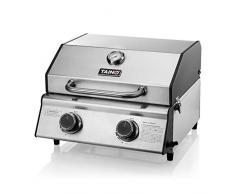 TAINO COMPACT 2.0 S Tischgrill 2 Brenner Gasgrill Edelstahl Kompakt Camping BBQ