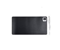 Schreibtisch Warmes Pad 220V Wasserdicht und Anti-elektrische Büro Schreibtisch Elektrische Heizung Pad Heiztisch Mauspad für Büro Studente, 52x26cm (Schwarz)