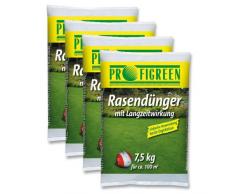 30 kg Rasendünger mit Langzeitwirkung (4 x 7,5 kg-Vorteilspack) mineralisch oganisch