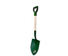 POKM Toolsmarket GmbH Spaten Gartenspaten Pionierspaten Spitzspaten aus Stahl mit Holzstiel