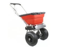 GREENSTAR 1732 Streuwagen Pousse aus Edelstahl de maximale Kapazität mit Reifen 12 , schwarz, 35302