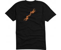 T-Shirt Herren schwarz feuerlanze L