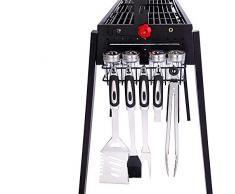 Grillbesteck BBQ Grill Zubehör Set, Edelstahl Grillbesteck im Aluminium Koffer, Professionelle Camping im Freien Barbecue Grill Werkzeuge Zubehör Kit