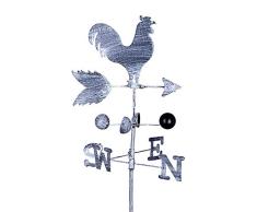 Eillybird Wetterfahne Wetterhahn Metall Eisen 120 cm Vintage Rooster Wetterfahne Windgeschwindigkeit Spinner Richtungsanzeiger Garten Ornament Dekoration Patio Hof