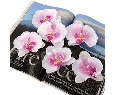 VORCOOL Künstliche Blumen Schmetterling Orchidee 9 cm Seide Blume Blüten DIY Hochzeit Party Haus Deko 20 stücke