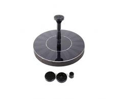 LARS360 Solar Teichpumpe Outdoor Wasserpumpe Solar Springbrunnen Solarpumpen Gartenpumpe für Gartenteich (1.4W Rund)
