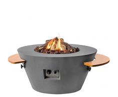 Gaskamin, Gasfeuer, Terrassenfeuer, CONE GRAU, 960x960x460