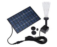 Solar Springbrunnen 2.0w Garten Solar Springbrunnen Solarpumpe Schwimmende Springbrunnen 2.0w Tauch Solarpumpe Kit für Garten, kleiner Teich