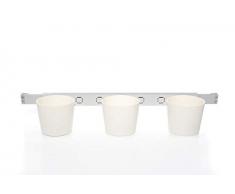 Kräuter- und Pflanzenleiter Vega, 72,5 bis 111,5 cm, weiß