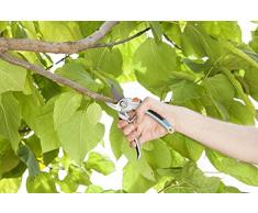 Gardena Gartenschere Alu B/L: Pflanzenschonende Baumschere mit Bypass-Schneide für Äste und Zweige bis 25 mm Durchmesser, robuste Alugriffe, auswechselbare Klinge, nachstellbares Gewerbe (8906-20)