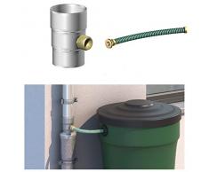 Regenwassersammler mit Schlauchset für Fallrohre DN 60