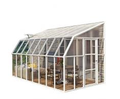 RION Kunststoff Anlehngewächshaus, Tomatenhaus, Wintergarten Sun Room 49 // 570 x 258 x 266 cm // inkl. Dachfenster