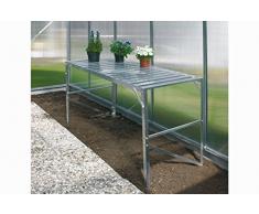 Vitavia Aluminium-Tisch 1 Ebene blank eloxiert