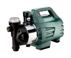 Metabo 600979000 Hauswasserautomat / Hauswasserwerk HWAI 4500 INOX | +Gewindedichtband, Filterschlüssel | Kompakt / Trockenlaufschutz (1300 W | Fördermenge 4500 l/h | 4.8 bar)