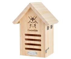 Silhouette Marienkäferhaus aus Holz, mit Schlitzen, 100% FSC