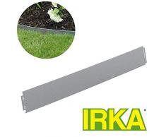 IRKA Rasenkante schmal 14 cm mit doppelter Korrosionsvorsorge und einfachem klick-Fix-System 1 Meter