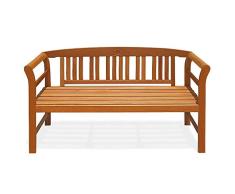Deuba Gartenbank Rose 3-Sitzer FSC®-zertifiziertes Eukalyptusholz 150cm Bank Holzbank Sitzbank Parkbank