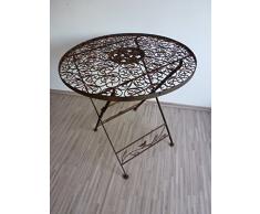 Ziegler Gartentisch Klapptisch Metalltisch Tisch Metall rund 70 cm WK070828