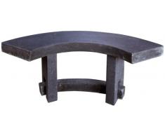 Esschert Design Sitzbank, Gartenbank Granito, EIN Element, feuerfest, halbrund, ca. 113 cm x 46 cm x 46 cm