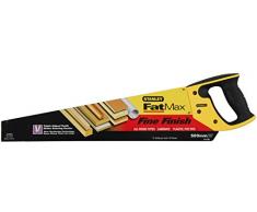 Stanley JetCut Handsäge fein (500 mm Länge, 11 Zähne/Inch, Bi-Material, Hardpoint-Verzahnung, 45°/90°-Anschlag) 2-15-599