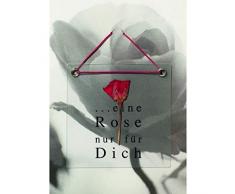 Blumengruss Karte -.eine Rose nur für Dich