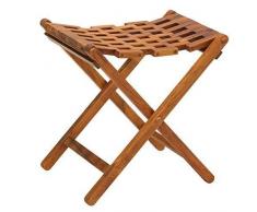 Bare Decor Mosaik Klapphocker aus massivem Teakholz