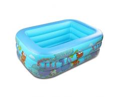 brandless Rechteckiger aufblasbarer Pool aus verdicktem PVC- Spielpool Sommer-Kinderbecken im Freien Dropshipping 1,5 m