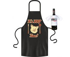 Grill und Kochschürze - It`s BBQ Time! Im Set mit einem Mini T-Shirt it`s Grill Time! Apron, Kittel