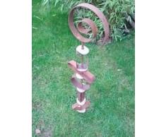 Gartenstecker Beetstecker Glaskugel 70cm Edelrost Metall GartenDekoration Deko