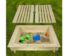 Impex Aroso Sandkasten m.Deckel 120x120cm