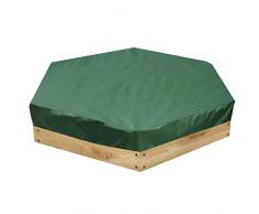 Baogu Sandkastenplane Abdeckung für sechseckig Sandkasten Abdeckplane Sandkastenabdeckung Plane 180 * 150cm