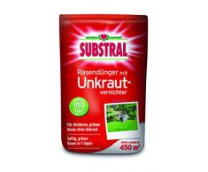 Substral Rasendünger, mit Unkrautvernichter - Profiqualität mit 100 Tage Langzeitwirkung und Unkrautvernichtung in einem Arbeitsgang, 9 kg für 450 m²