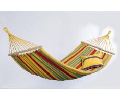 Amazonas EL-1072000 Aruba vanilla Hängematte, Belastbarkeit 180kg, Liegefläche 210 x 120cm