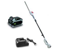 IKRA Akku Teleskop Heckenschere IATHS 40-43 inkl. Akku, Ladegerät & Schultergurt, Laufzeit max. 100 Min