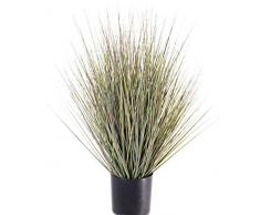 artplants.de Kunstgras Rutenhirse Zayn, grün-grau, 60cm - Künstliches Grasbüschel