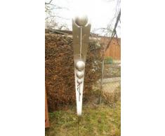 Edelstahl Gartenstab Beetstecker 200cm 4 Edelstahlkugeln